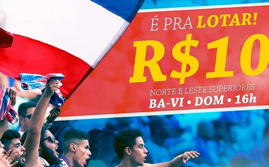 Bahia vende ingressos a R$ 10 para a final do Estadual