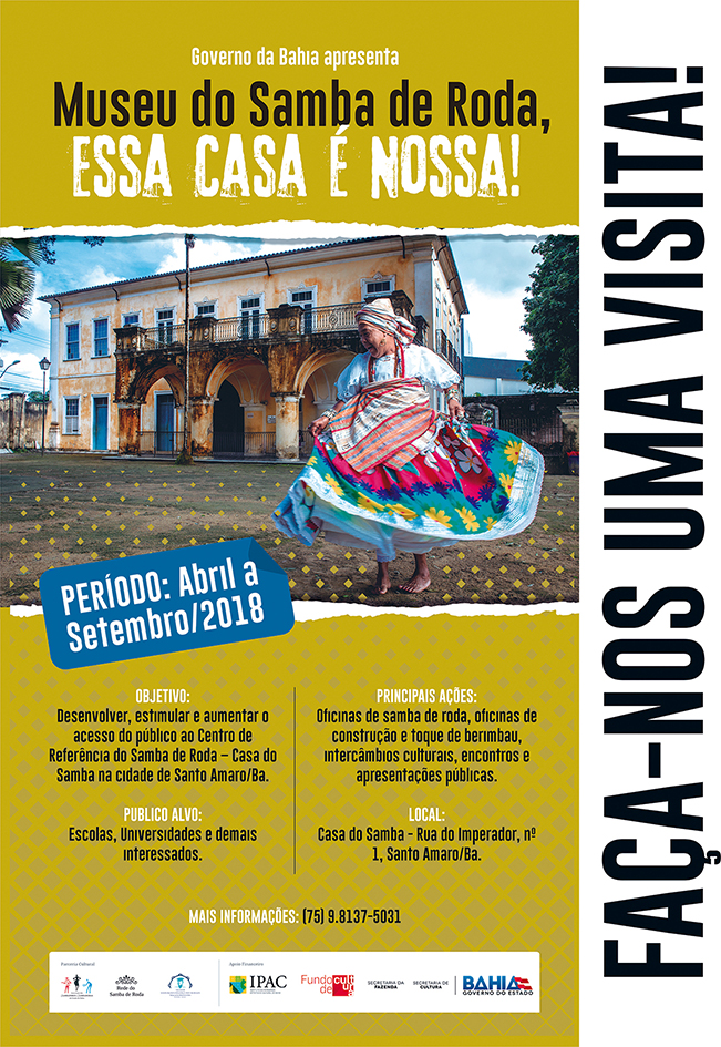 Museu promove oficinas sobre Samba de Roda