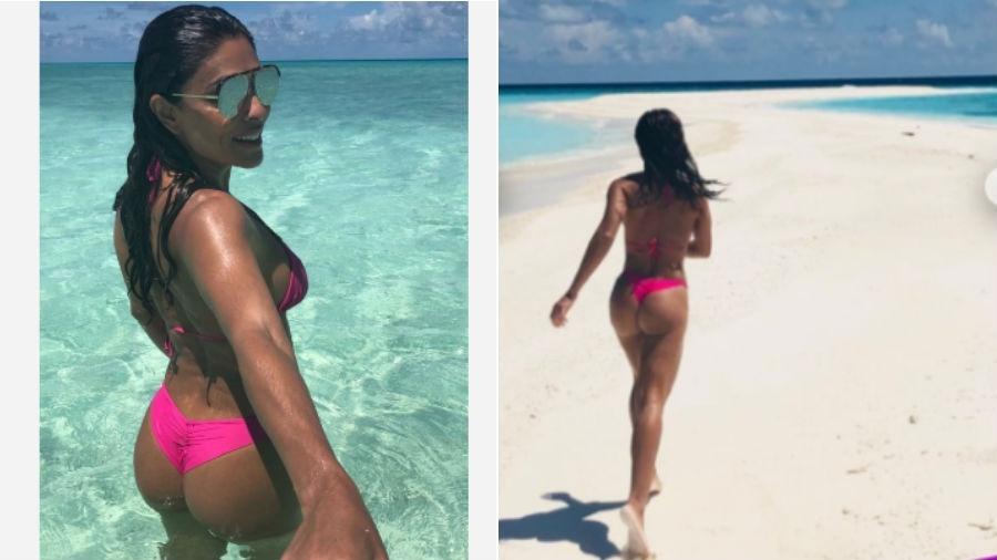 Julina Paes curte férias nas Ilhas Maldivas