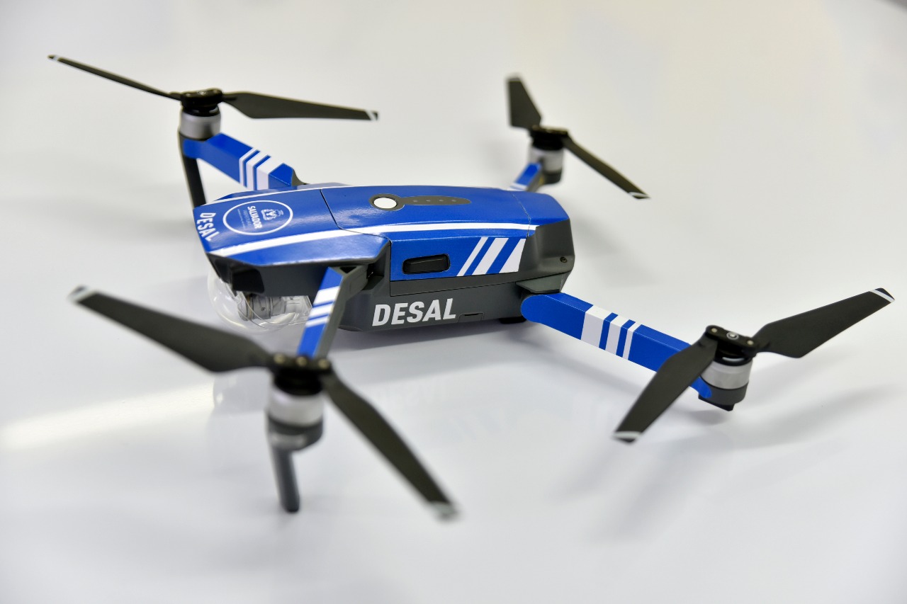 Drones auxiliam na implantação e fiscalização de áreas de lazer