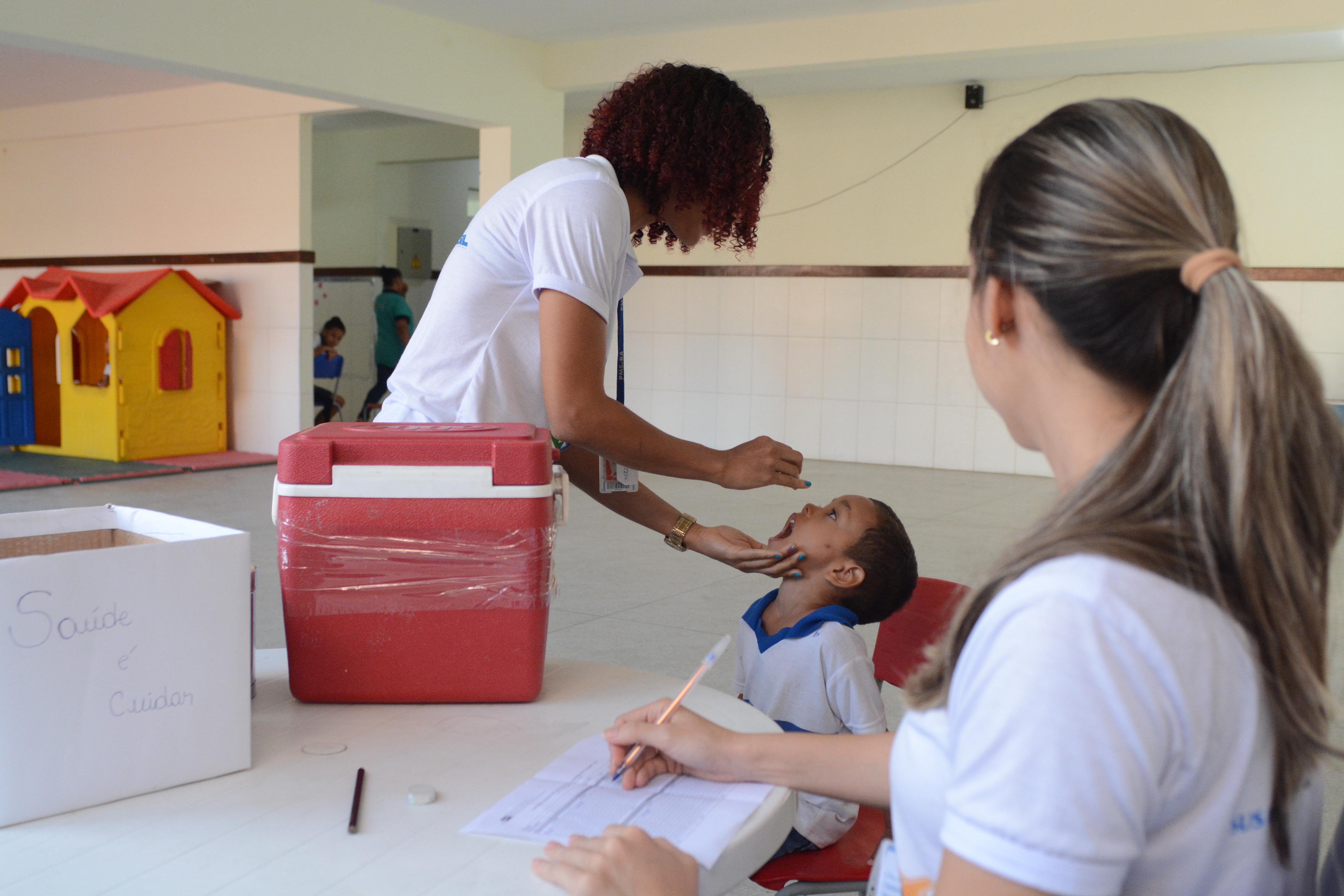 Salvador atinge 66% de cobertura vacinal contra sarampo e pólio