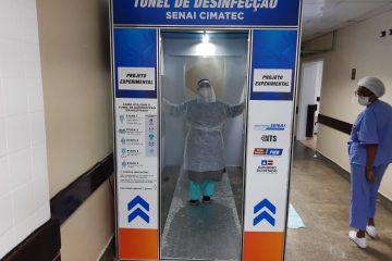 Três túneis de desinfecção são instalados em hospitais de Salvador