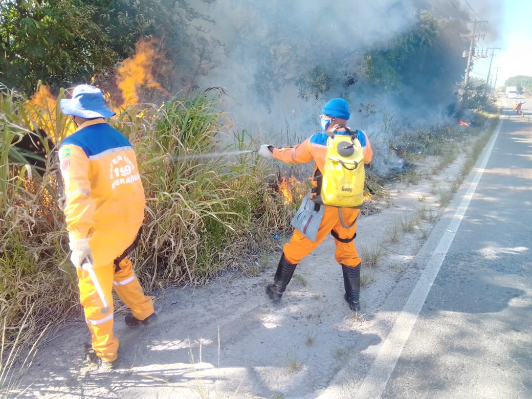 Defesa Civil intensifica combate a focos de incêndio em Camaçari