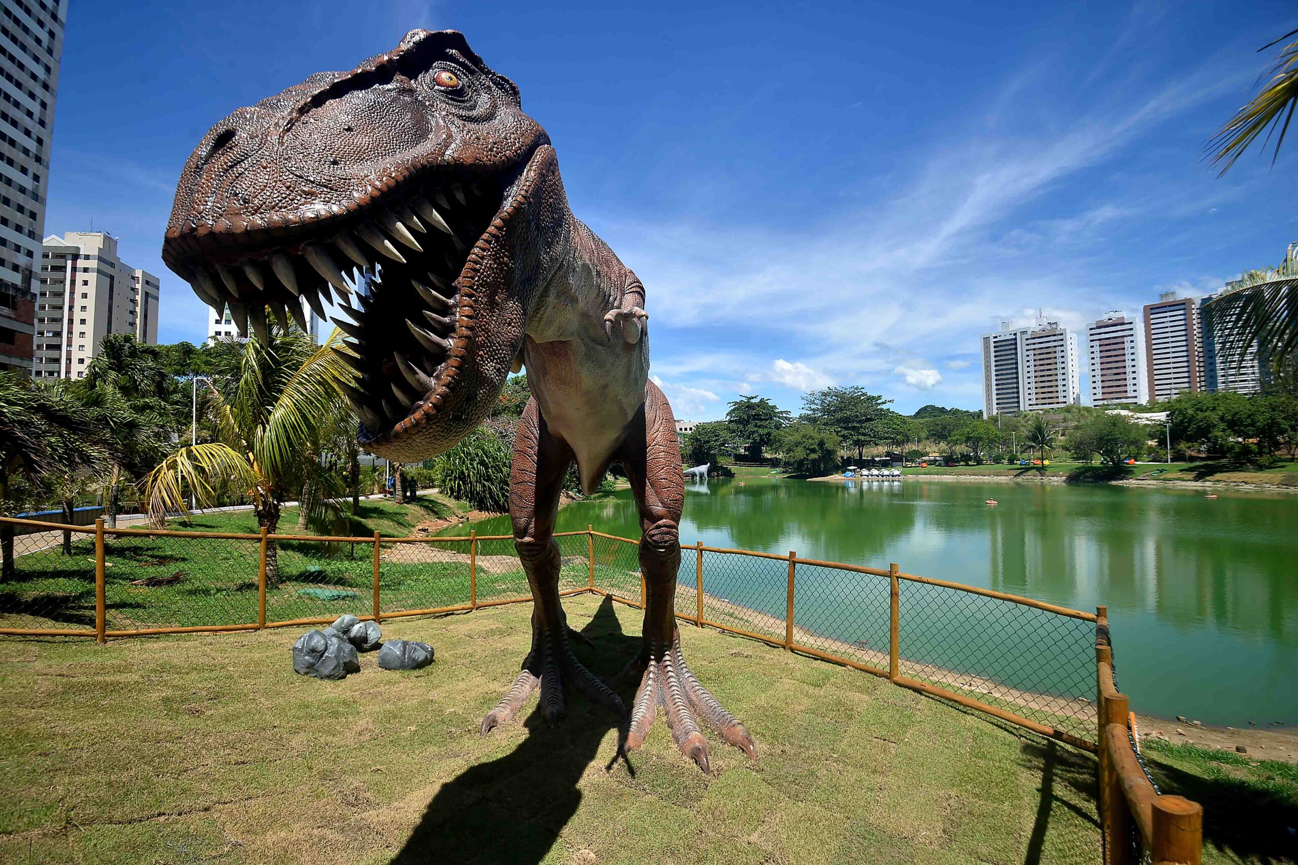 Visitas à Lagoa dos Dinossauros em dias mais movimentados serão agendadas