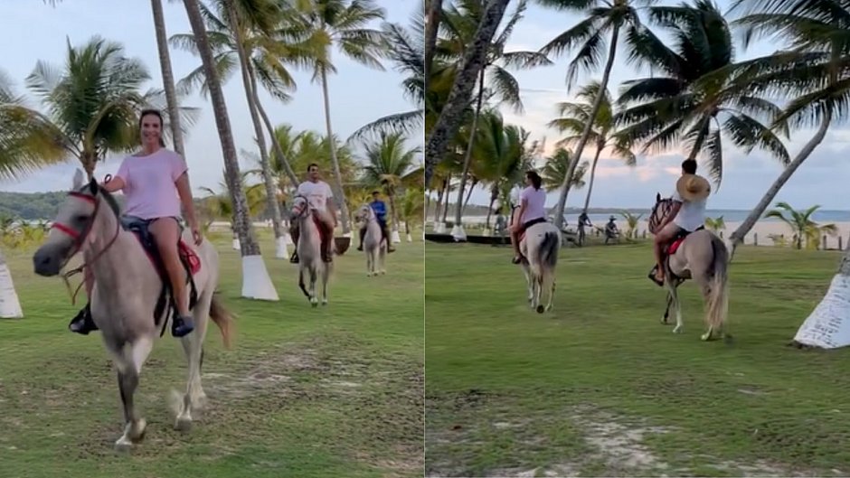 Ivete Sangalo passeia a cavalo em Boipeba, paraíso turístico da Bahia