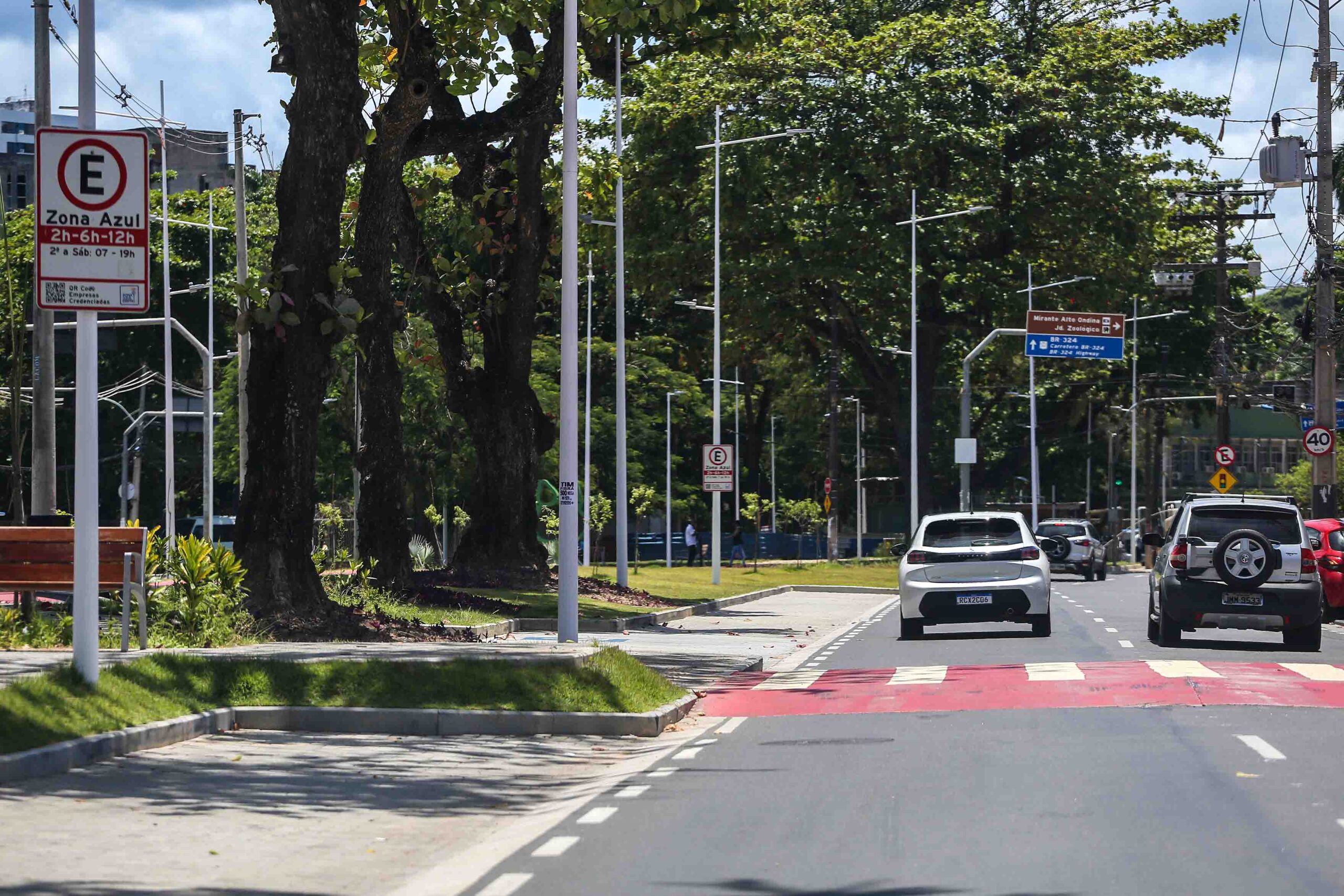 Obras na avenida Milton Santos estão 95% concluídas
