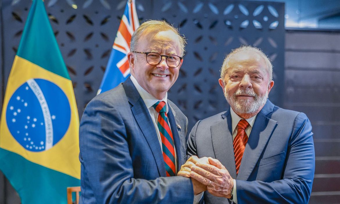 Em Hiroshima, Lula participa de reunião com primeiro-ministro da Austrália