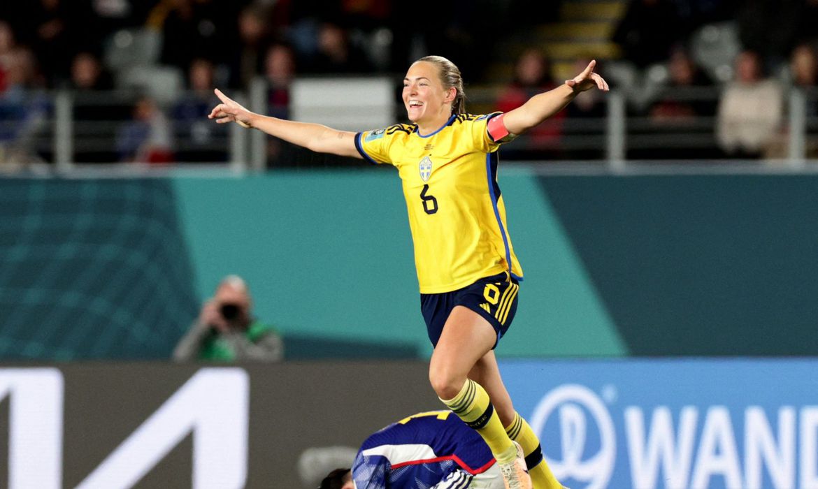 Suécia bate Japão e avança na Copa do Mundo de Futebol Feminino