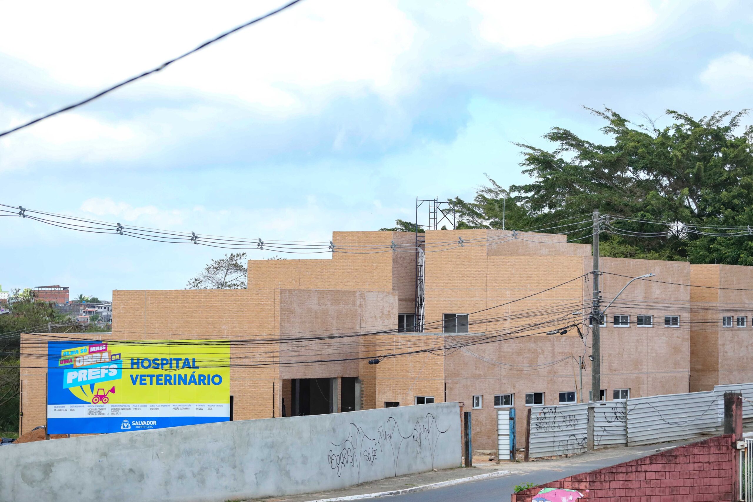 Obras no Hospital Municipal Veterinário de Salvador entram na reta final de conclusão