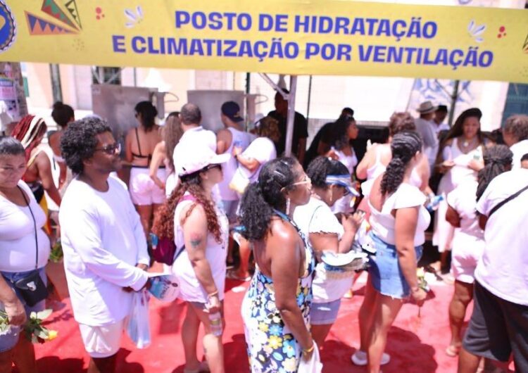 Salvador terá pontos de hidratação, ventilação e distribuição de protetor solar