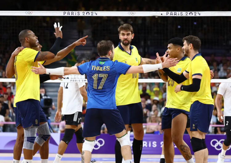 Vôlei masculino: Brasil bate Egito e avança nas Olimpíadas de Paris