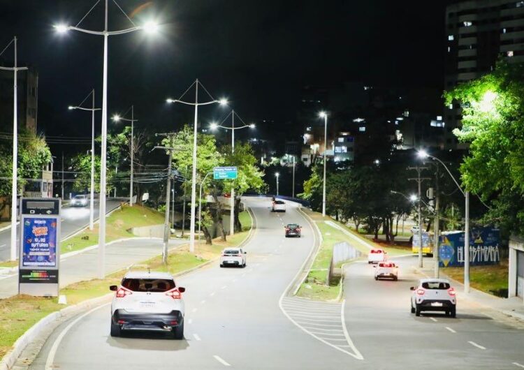 Com 100% da iluminação pública em LED, Salvador tem mais de 200 mil pontos de luz espalhados pela cidade