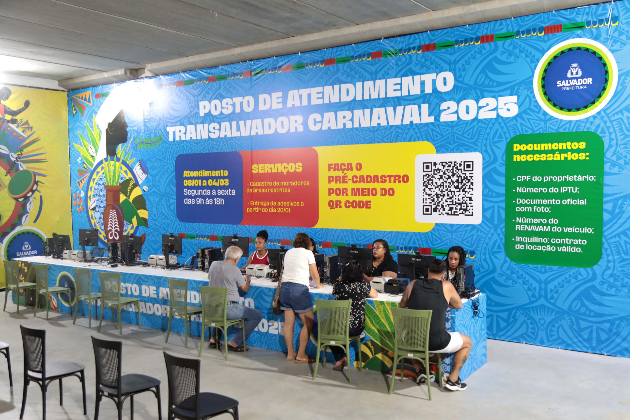 Carnaval 2025: posto da Transalvador inicia atendimento no Shopping Barra