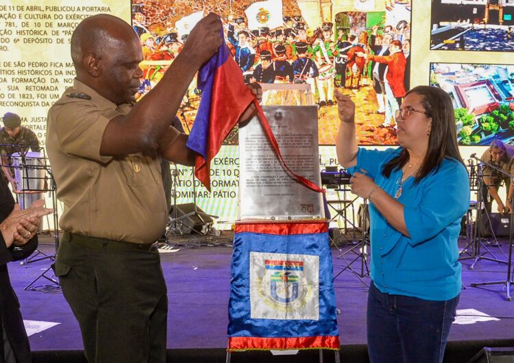 Exército batiza espaço do Forte de São Pedro como Pátio 2 de Julho em homenagem à Independência