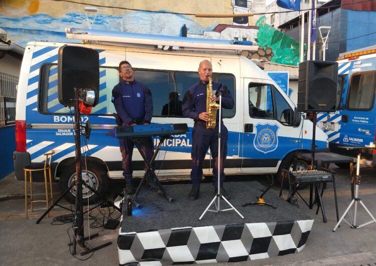 Projeto da Guarda Municipal leva programação musical gratuita às praças de Salvador