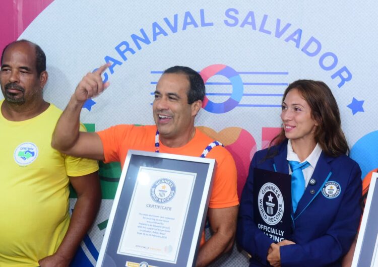 Carnaval de Salvador entra para o Guinness com a maior ação de reciclagem de latinhas do mundo