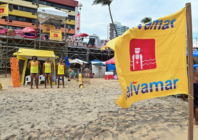 Salvamar contabiliza 30 resgates de banhistas durante o Carnaval 2026