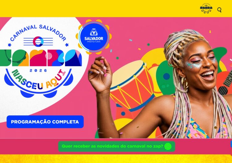 Site oficial do Carnaval de Salvador 2026 traz programação completa da folia