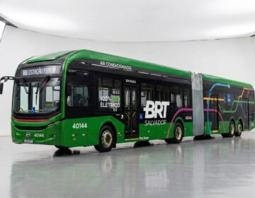 Salvador terá 10 novos ônibus elétricos articulados que vão rodar nas áreas atendidas pelo BRT Salvador